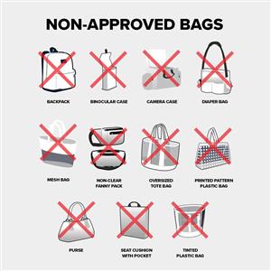 Image of Non-approved bags  Described above